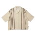 画像1: EVISEN STRIPE CROCHET SHIRT (1)