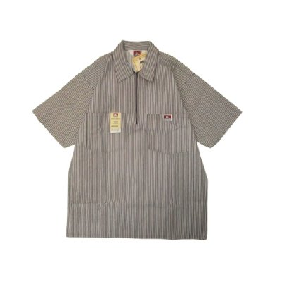 画像1: BEN DAVIS 1/2 ZIP PULLOVER S/S WORK SHIRTS