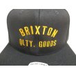 画像2: BRIXTON SNAPBACK CAP (2)