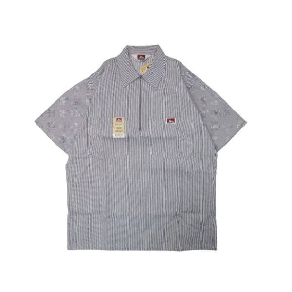 画像1: BEN DAVIS 1/2 ZIP PULLOVER S/S WORK SHIRTS (1)